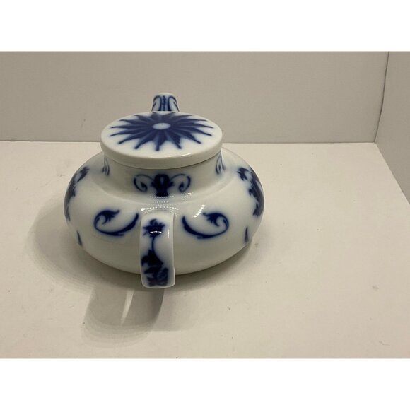 B&G Denmark Copenhagen Porcelin Blue and White Teapot 653 - Picture 2 of 9